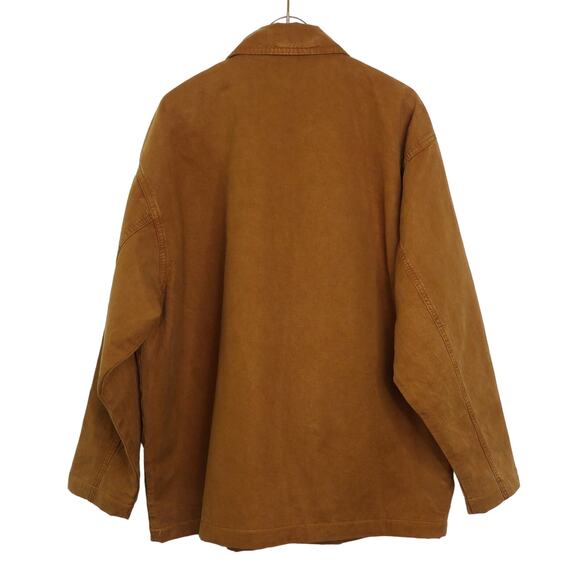 Good American Chore Dropped Shoulder Utility Jacket in Camel Brown Size 1X NWT - Picture 4 of 9